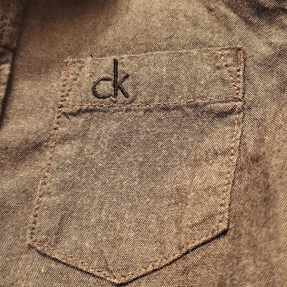 Calvin Klein Jeans cotton button down shirt - Picture 3 of 5